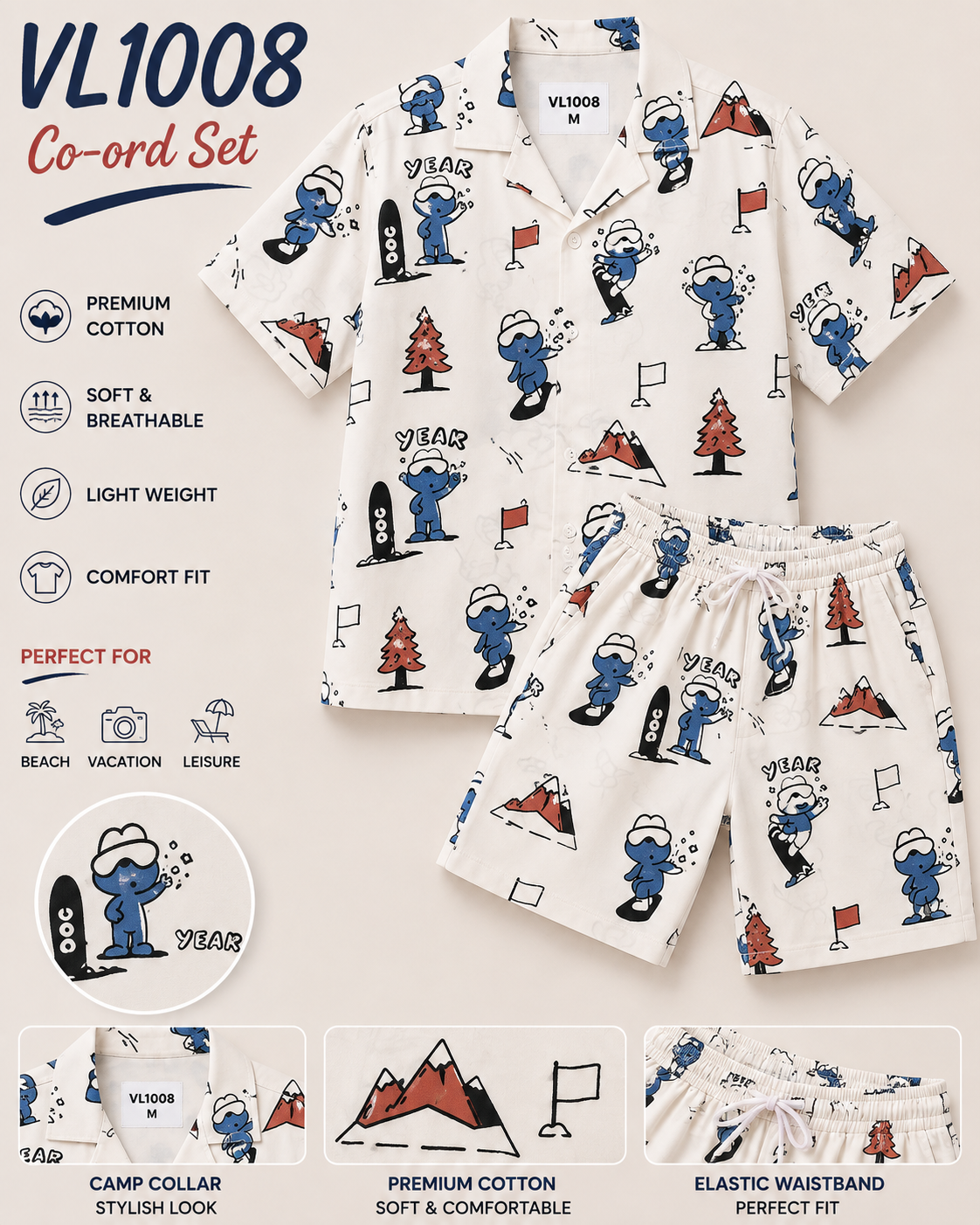 Vastraas Kids Co-ard Cotton Set