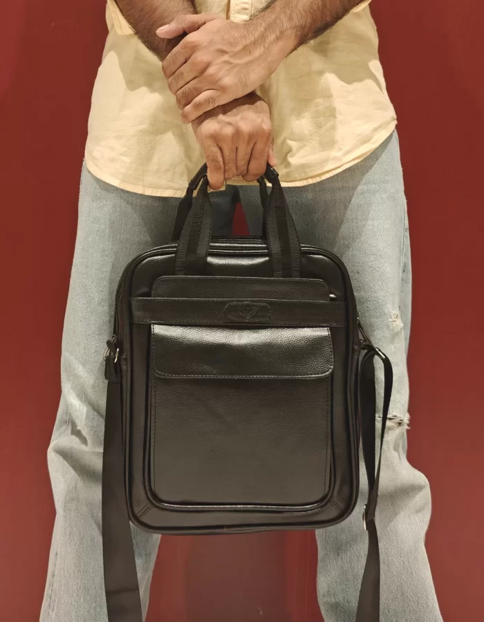 Yamaleko Crossbody Bag for Men Chest Bag for Ipad/Tablet Travel Office Business Messenger Shoulder Bag