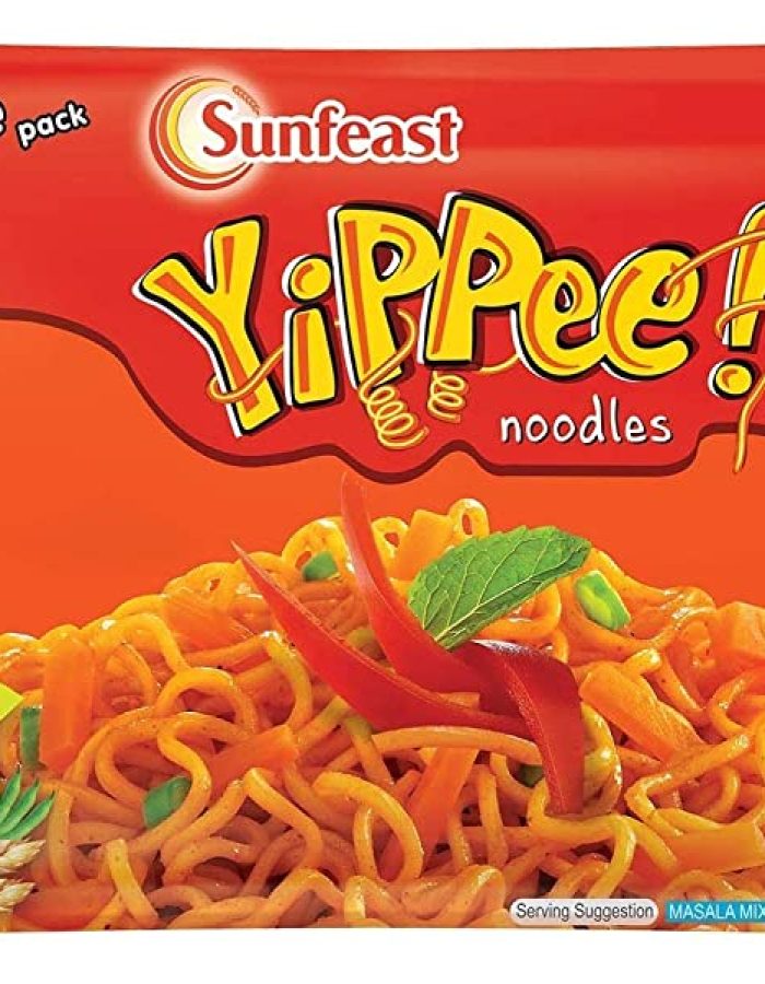 Sunfeast YiPPee! Magic Masala long, slurpy noodles | with real vegetables and nutrients | Six in One Pack, 360g Pack