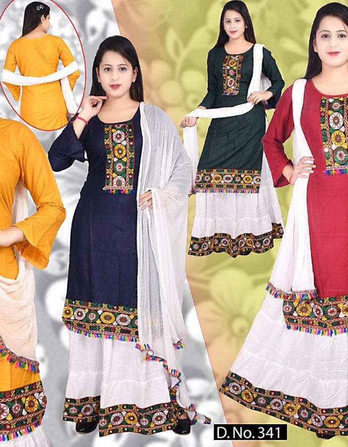 Vastraas Unique Women’s Reyon Stitched Embodry Anarkali Suit