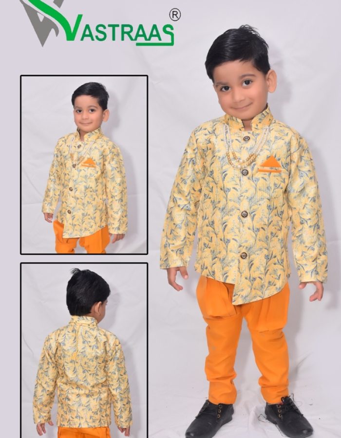 Vastraas Stylish Kids 3 Piece Ethnic Wear Baba Suit Boys