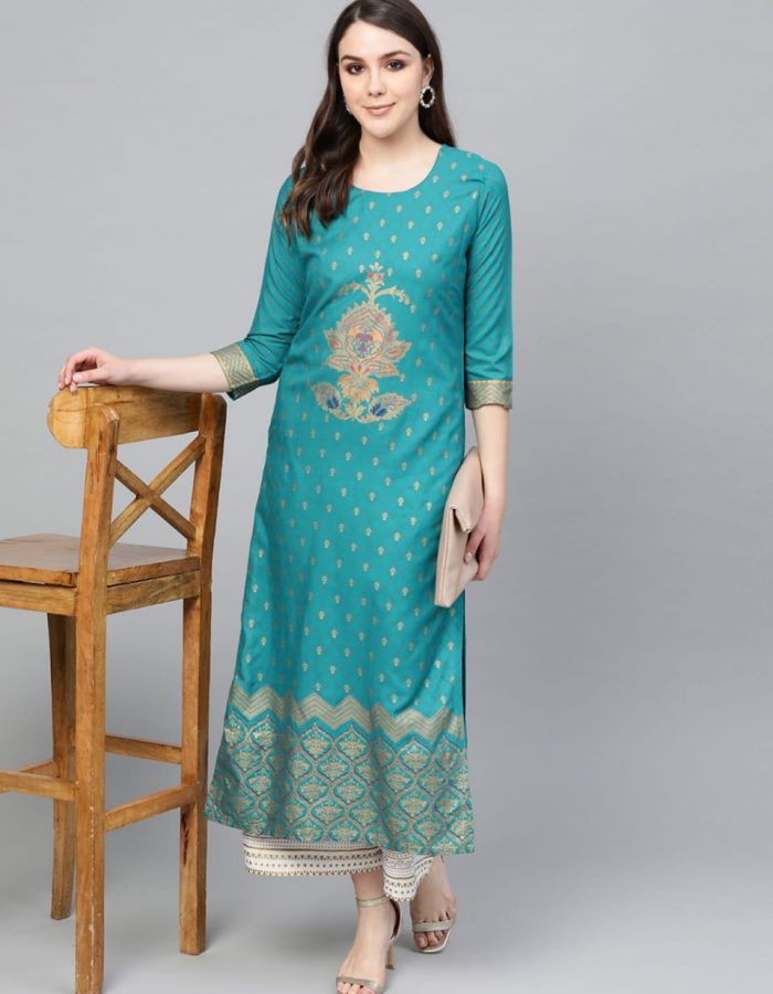 Vastraas Women Kurta and Palazzo Set Printed