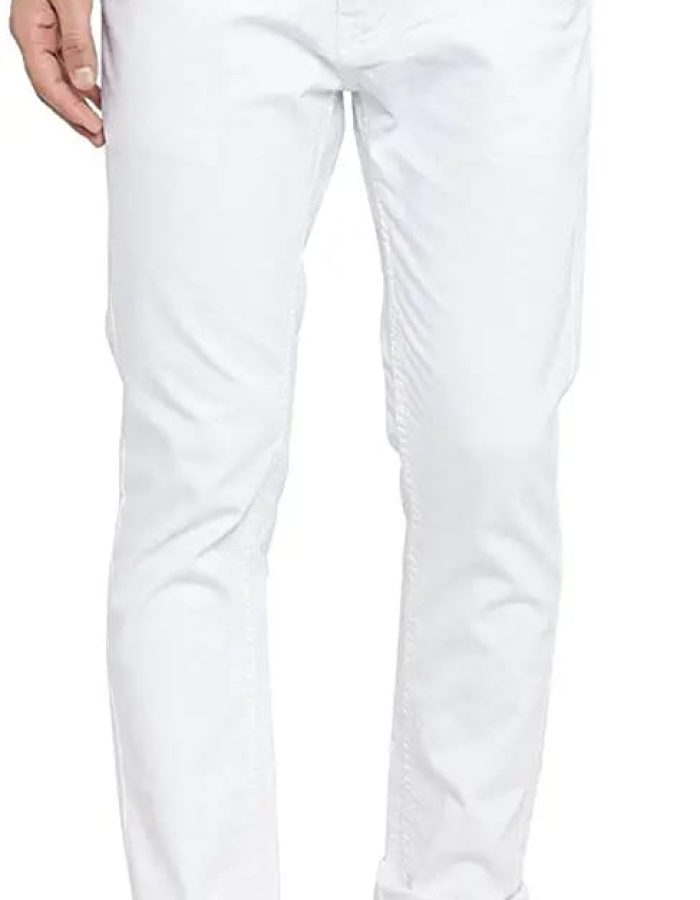 Vastraas White Denim Jeans Fit Boys Trousers