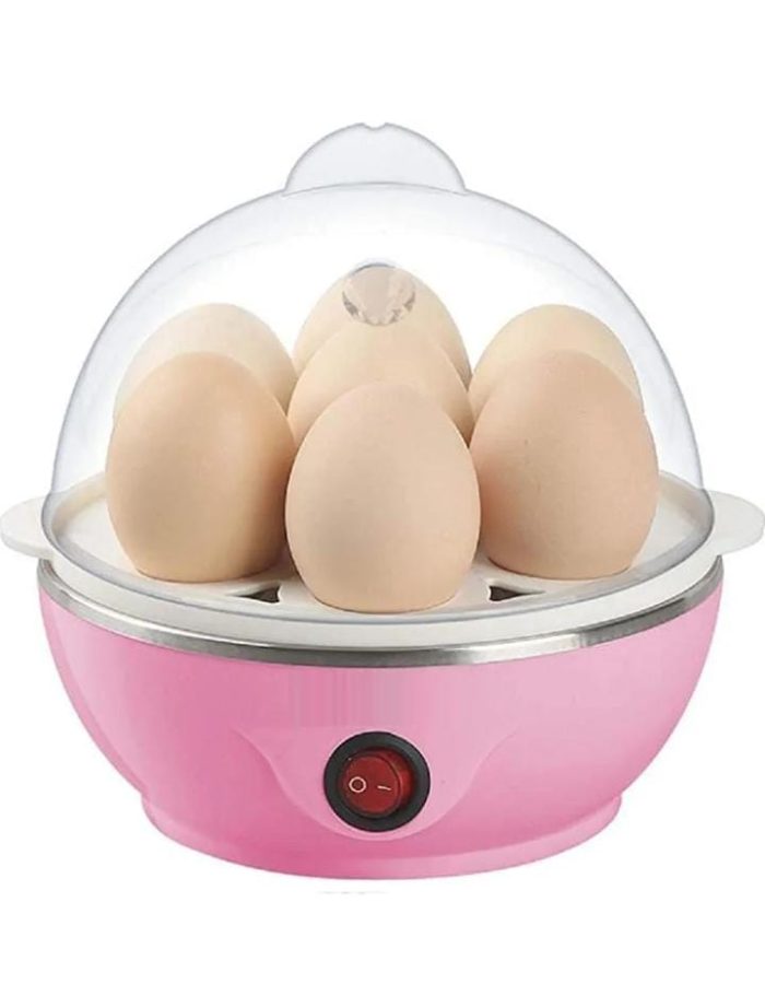 Egg Boiler Electric Automatic Off 7 Egg Poacher for Steaming, Cooking Also Boiling and Frying, Multi Colour@